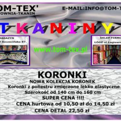 koronki TANIO online 10.50 Łódź